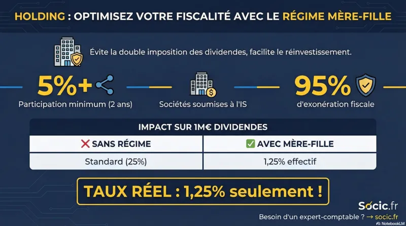 Holding régime mère fille